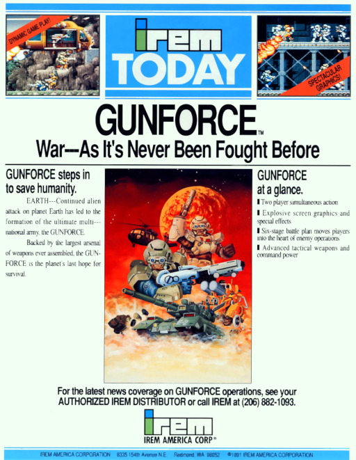 Gunforce - Battle Fire Engulfed Terror Island (World) MAME2003Plus Game Cover